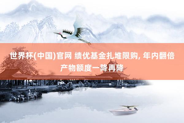 世界杯(中国)官网 绩优基金扎堆限购， 年内翻倍产物额度一降再降