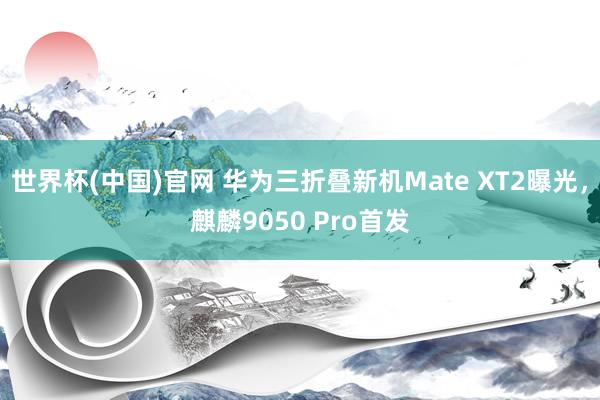 世界杯(中国)官网 华为三折叠新机Mate XT2曝光，麒麟9050 Pro首发