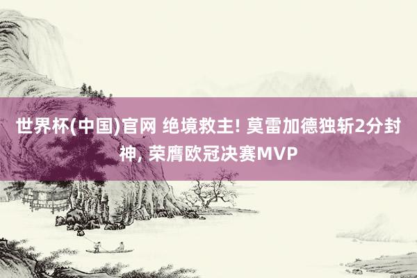 世界杯(中国)官网 绝境救主! 莫雷加德独斩2分封神， 荣膺欧冠决赛MVP