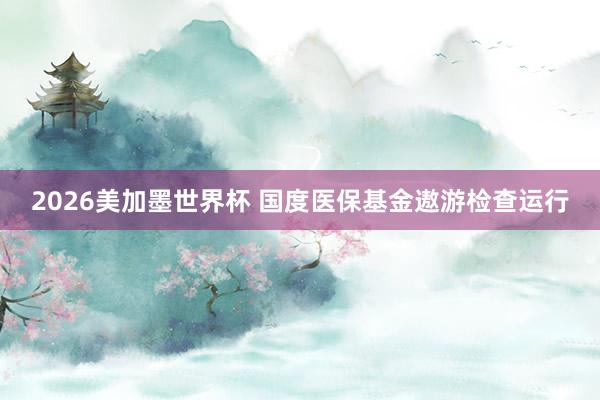 2026美加墨世界杯 国度医保基金遨游检查运行