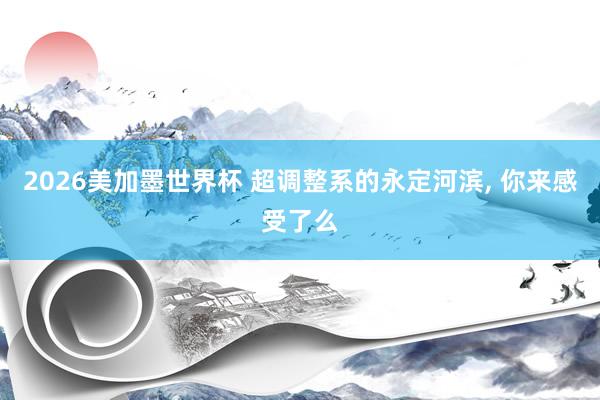 2026美加墨世界杯 超调整系的永定河滨，<a href=