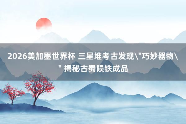 2026美加墨世界杯 三星堆考古发现