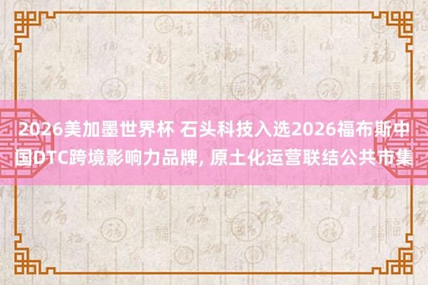 2026美加墨世界杯 石头科技入选2026福布斯中国DTC跨境影响力品牌， 原土化运营联结公共市集