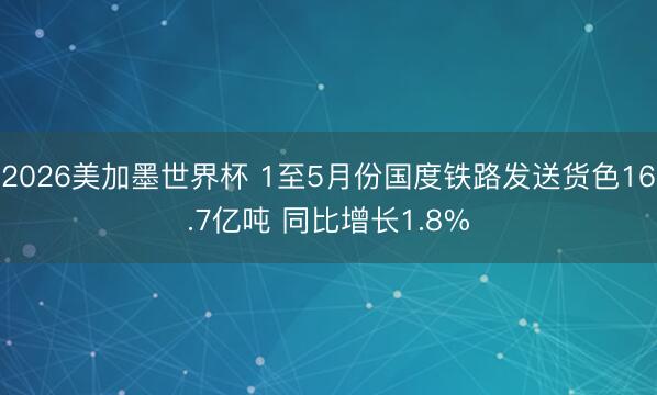 2026美加墨世界杯 1至5月份国度铁路发送货色16.7亿吨 同比增长1.8%
